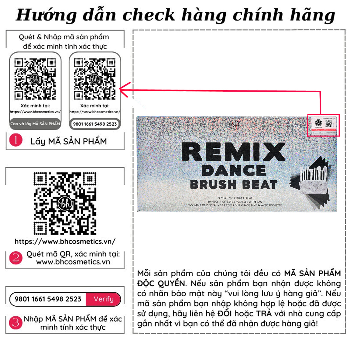 Bộ Cọ Trang Điểm 10 Cây BH Cosmetics Remix Dance Brush Beat BHBO15